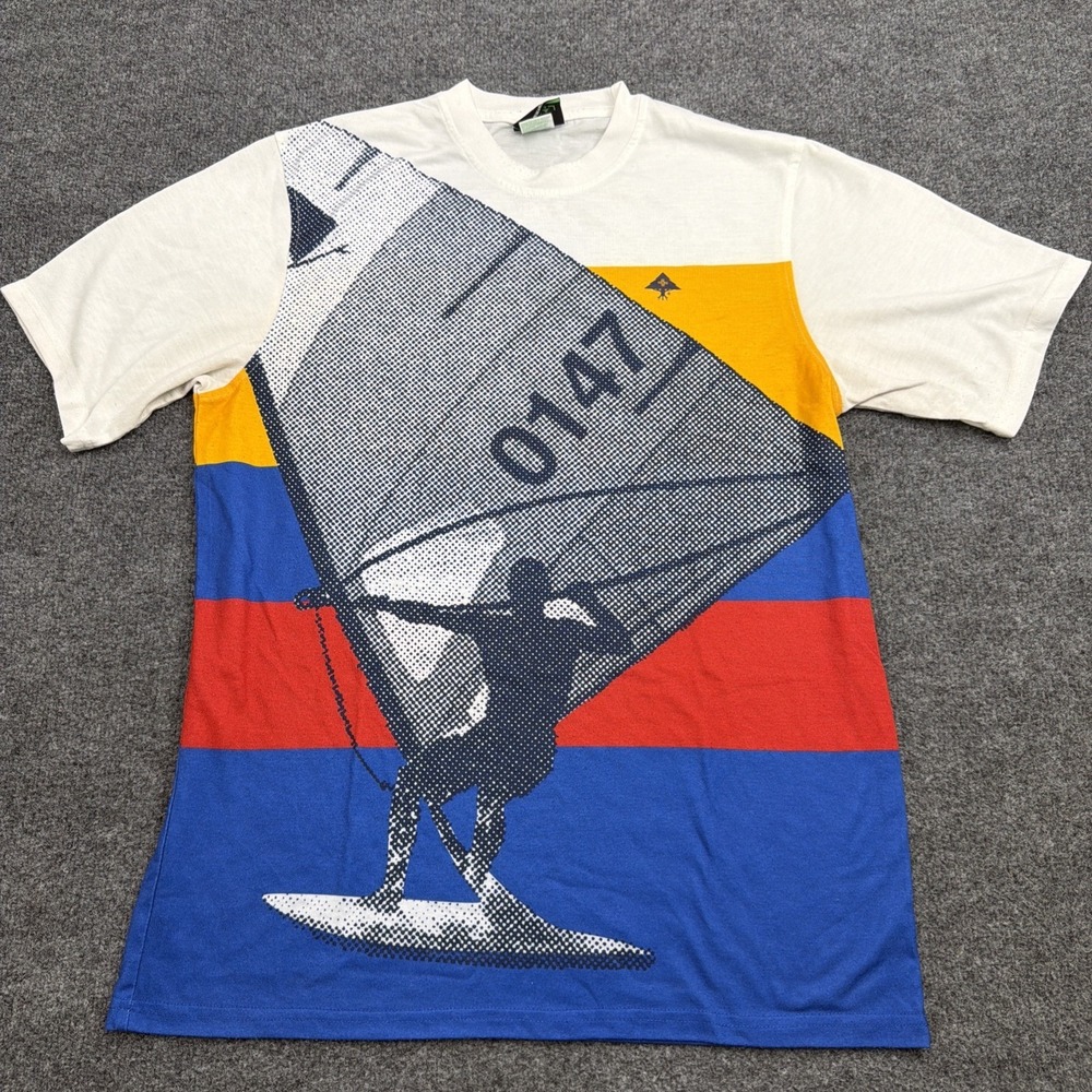 LRG Lifted Research Group Windsurfer All Over Print T-Shirt Men's M Drop Tag